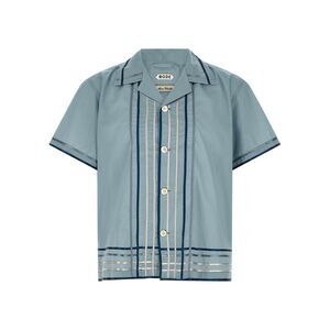 Bode Men's Ribbon Plaid Shirt